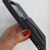 کاور گوشی موبایل سامسونگ اس 24 اولترا Samsung-S24Ultra جاکارتی دار استندشو طرح چرمی رنگ مشکی