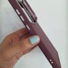 کاور سیلیکونی ژله ای با لنز استندشو رنگ زرشکی مناسب برای گوشی موبایل سامسونگ اس 24 اولترا Samsung-S24Ultra