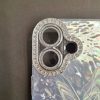 کاور پروانه در یخ با لنز نگین دار و گلس محافظ لنز مناسب برای گوشی آیفون 16 نرمال iPhone16-