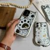 کاور گوشی موبایل آیفون 16 نرمال iPhone16- طرح پنجه گربه Cat's Paw گوشدار