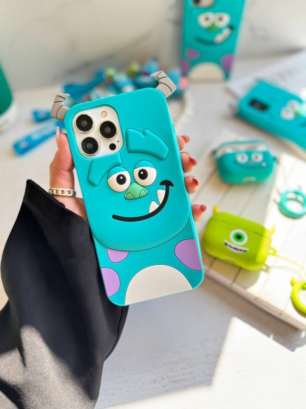 کاور گوشی موبایل آیفون 14 و 15 پرومکس iPhone15Promax iPhone14Promax طرح سالیوان - شرکت هیولاها Sullivan - Monsters Inc سیلیکونی