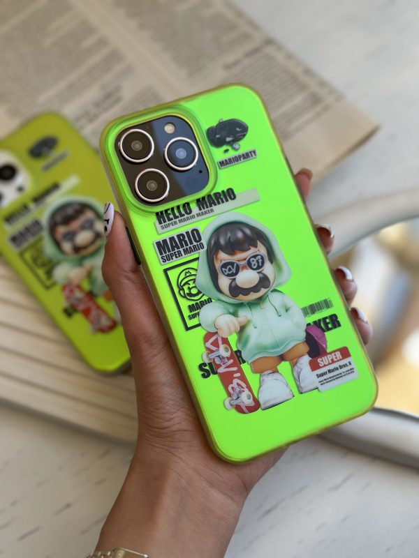 کاور گوشی موبایل آیفون 12 نرمال و 12 پرو iPhone12- iPhone12Pro- طرح سوپر ماریو Super Mario هولوگرامی