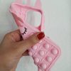 کاور یونیکورن پاپیتی - پاپتی Pop it Unicorn سیلیکونی رنگ صورتی مناسب برای گوشی موبایل آیفون 13 پرو iPhone13Pro-