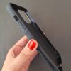 کاور گوشی موبایل آیفون 14 پرومکس iPhone14Promax طرح کارل لاگرفلد Karl Lagerfeld اکلیلی رنگ نقره ای طرح برجسته