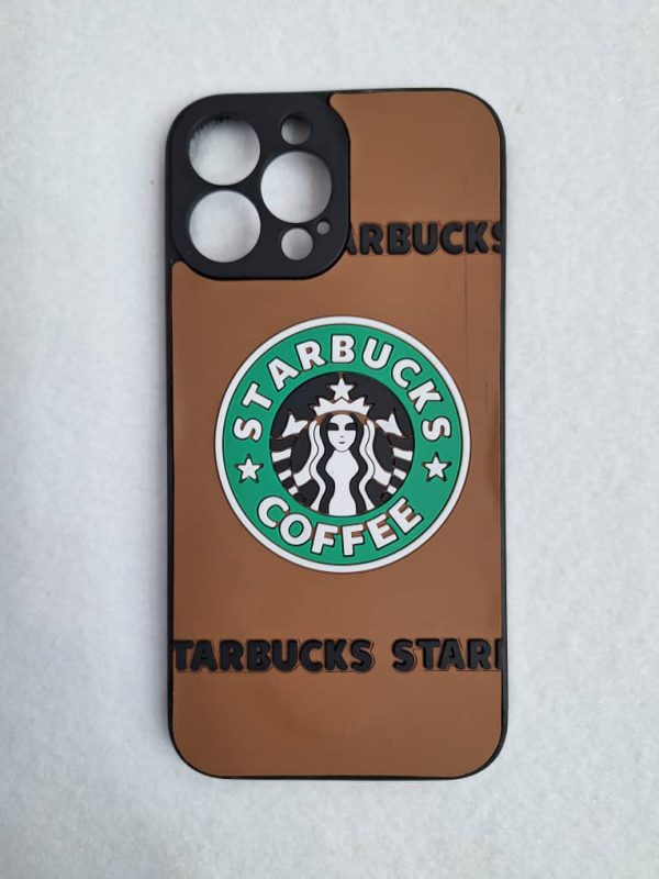کاور استارباکس Starbucks طرح سیلیکونی برجسته مناسب برای گوشی موبایل آیفون 13 پرو iPhone13Pro-