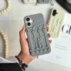 کاور فرشته سیلیکونی طرح برجسته رنگ طوسی مناسب برای گوشی موبایل آیفون 16 نرمال iPhone16-