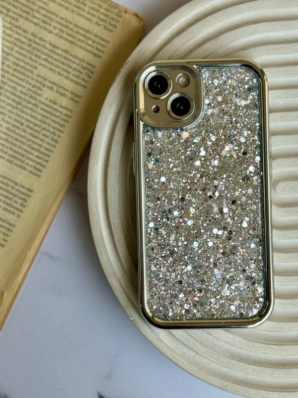 کاور اکلیلی نقره ای Silver Glitter مناسب برای گوشی موبایل آیفون 15 پرو iPhone15Pro-