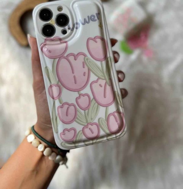 کاور گوشی موبایل آیفون 12 پرومکس iPhone12Promax طرح گل لاله Tulips Flower