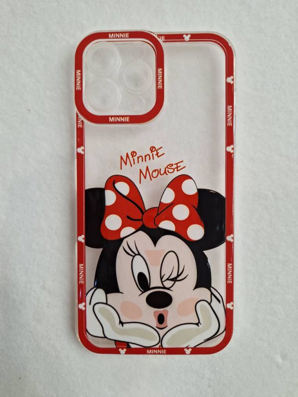 کاور مینی موس Minnie Mouse شفاف ژله ای مناسب برای گوشی موبایل آیفون 13 پرومکس iPhone13Promax