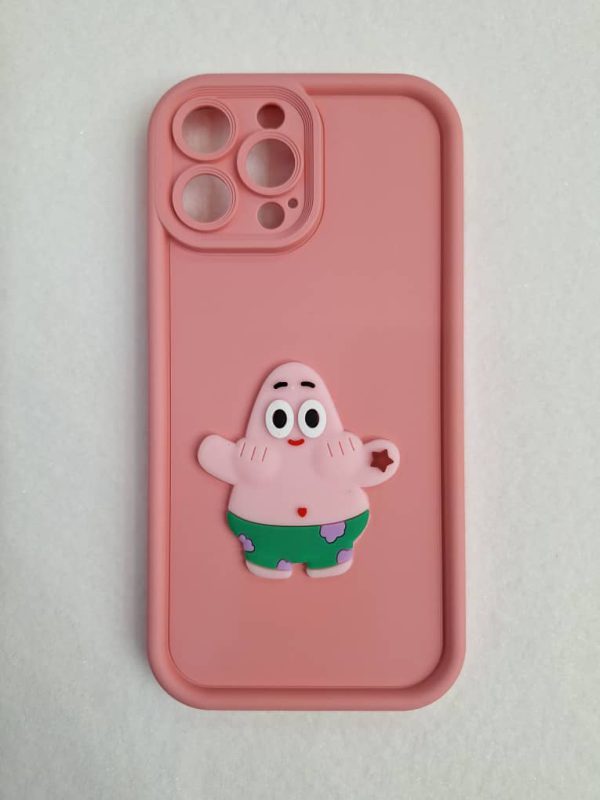 کاور پاتریک ستاره Patrick Star طرح برجسته سالید - سولید Solid مناسب برای گوشی موبایل آیفون 13 پرومکس iPhone13Promax