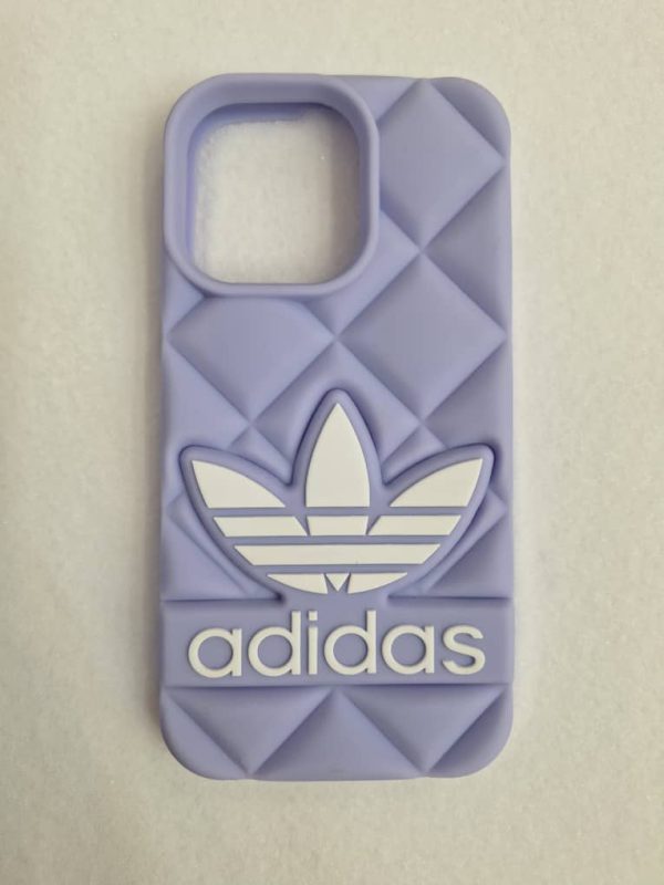 کاور آدیداس Original Q Series Adidas طرح برجسته رنگ یاسی مناسب برای گوشی آیفون 13 پرو iPhone13Pro-