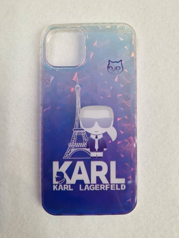 کاور گوشی موبایل آیفون 11 نرمال iPhone11- طرح کارل لاگرفلد Karl Lagerfeld هولوگرامی