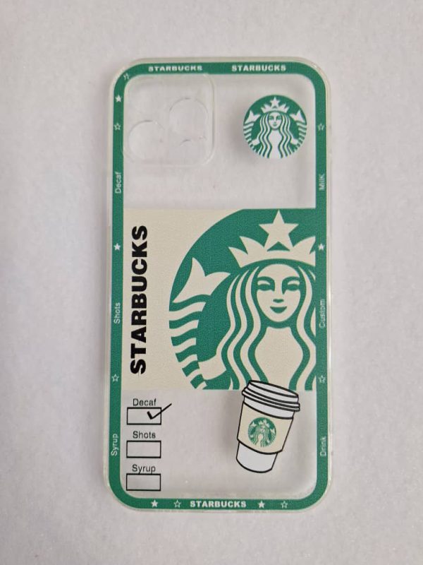 کاور استارباکس Starbucks شفاف ژله ای مناسب برای گوشی موبایل آیفون 12 پرو iPhone12Pro-