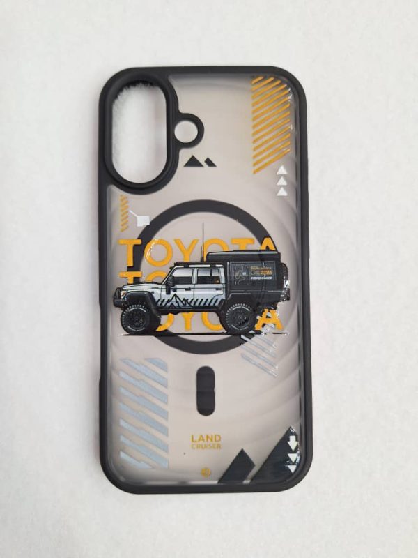 کاور گوشی موبایل آیفون 16 نرمال iPhone16- طرح ماشین لندکروزر تویوتا Land Cruiser Toyota مگ سیف Mag Safe