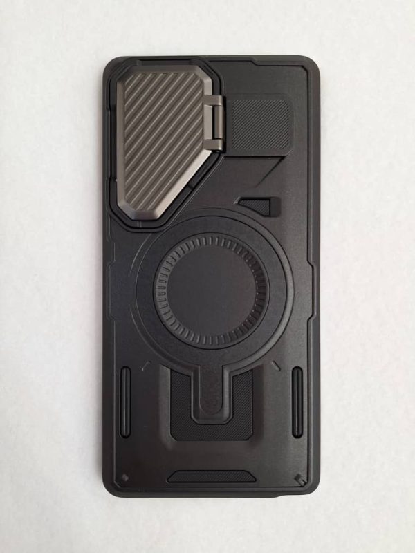 کاور میلیتری Military مگ سیف Mag Safe با لنز پنجره ای استندشو مناسب برای گوشی موبایل سامسونگ اس 25 اولترا Samsung-S25Ultra