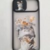 کاور دختر Flower Girl با محافظ لنز کشویی مناسب برای گوشی موبایل آیفون 12 نرمال iPhone12-