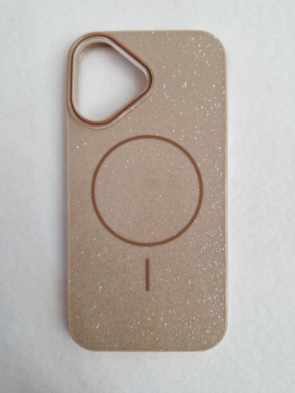 کاور سوپر شاین اکلیلی مگ سیف Super Shine Mag Safe رنگ صحرایی - دزرت Desert مناسب برای گوشی آیفون 16 نرمال iPhone16-