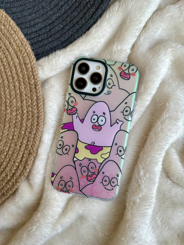 کاور پاتریک ستاره Patrick Star هولوگرامی مناسب برای گوشی موبایل آیفون 13 پرومکس iPhone13Promax