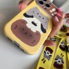 کاور گوشی موبایل آیفون 15 پرومکس iPhone15Promax طرح گربه های بامزه - سه گربه Cute Cats طرح چرمی