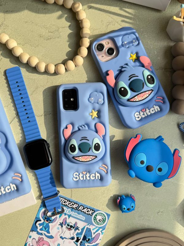 کاور استیچ Stitch پاپ سوکتی سیلیکونی مناسب برای گوشی موبایل سامسونگ اس 24 اولترا Samsung-S24Ultra
