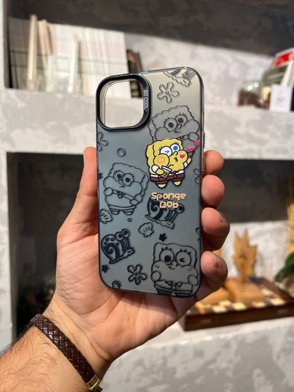 کاور باب اسفنجی Sponge Bob دودی مناسب برای گوشی موبایل آیفون 15 پرومکس iPhone15Promax