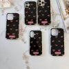 کاور پاپیون صورتی پینترستی با آویز - فون چارم مناسب برای گوشی موبایل آیفون 16 iPhone16-
