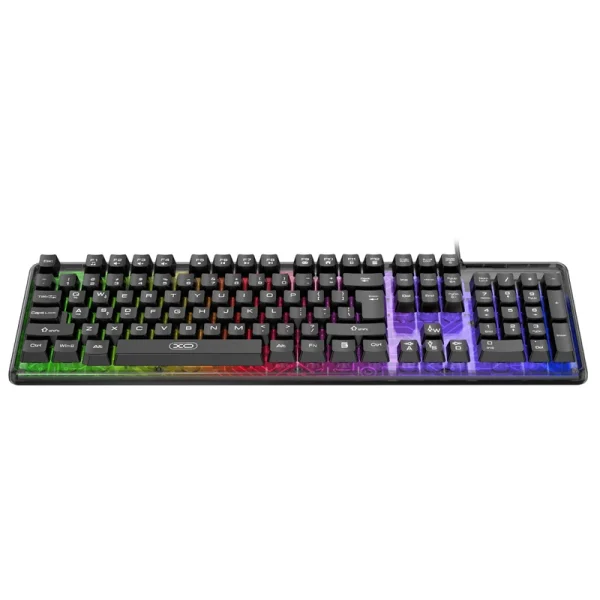 کیبورد گیمینگ ایکس او XO Keyboard Gaming KB-04 مدل Full-size RGB