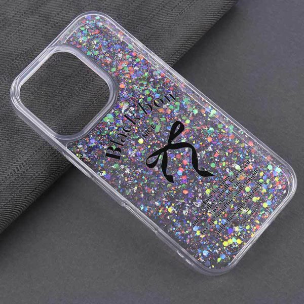 کاور پاپیون مشکی Black Bow Nice اکلیلی شاینی مناسب برای گوشی موبایل آیفون 16 پرو iPhone16Pro-