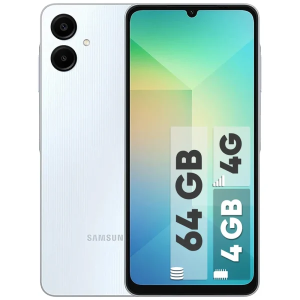 کارکرده - گوشی موبایل سامسونگ مدل Galaxy A06 دو سیم کارت ظرفیت 64 گیگابایت و رم 4 گیگابایت