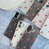 کاور گوشی موبایل آیفون 15 پرو iPhone15Pro- طرح گیلاس Cherry شفاف شاینی اکلیلی طرح برجسته