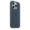کاور گوشی موبایل آیفون 15 پرومکس iPhone15Promax سیلیکونی مگ سیف اورجینال - اصلی Original Mag Safe Silicone Case زیر بسته رنگ سرمه ای Storm Blue