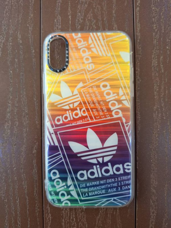 کاور آدیداس Adidas هولوگرامی مناسب برای گوشی آیفون X ایکس و Xs ایکس اس iPhoneX- و iPhoneXs-