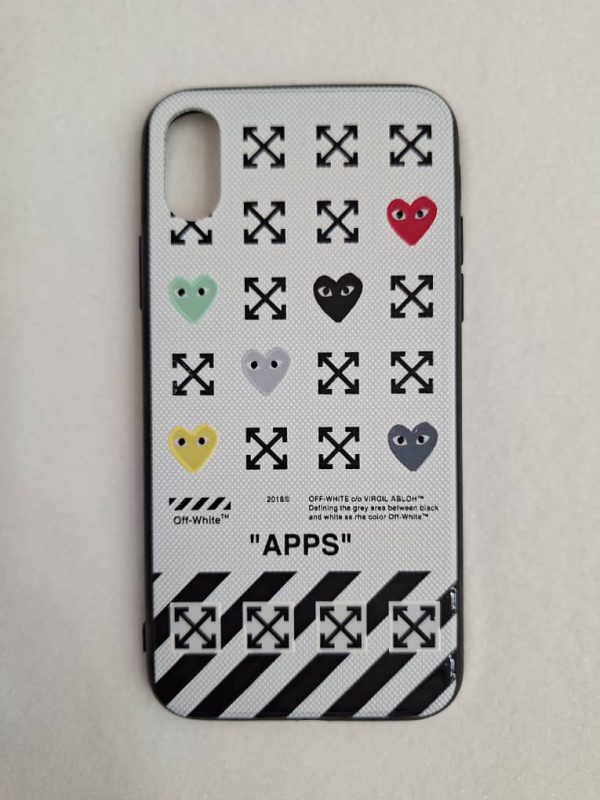کاور آف وایت Off White مناسب برای گوشی موبایل آیفون X ایکس و Xs ایکس اس iPhoneX- و iPhoneXs-