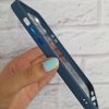 کاور شفاف دور سیلیکونی رنگی آیرون متال PC Iron Metal رنگ سرمه ای مناسب برای گوشی آیفون 7 و 8 نرمال و SE اس ای iPhone7- iPhone8- iPhoneSE