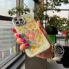 کاور گوشی موبایل آیفون 15 پرو iPhone15Pro- طرح گل آبرنگی خرگوش Rabbit Watercolor Flower با گلس محافظ لنز