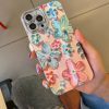 کاور گوشی موبایل آیفون 15 پرو iPhone15Pro- طرح گل آبرنگی Watercolor Flower با گلس محافظ لنز