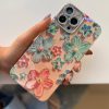 کاور گوشی موبایل آیفون 15 پرو iPhone15Pro- طرح گل آبرنگی Watercolor Flower با گلس محافظ لنز