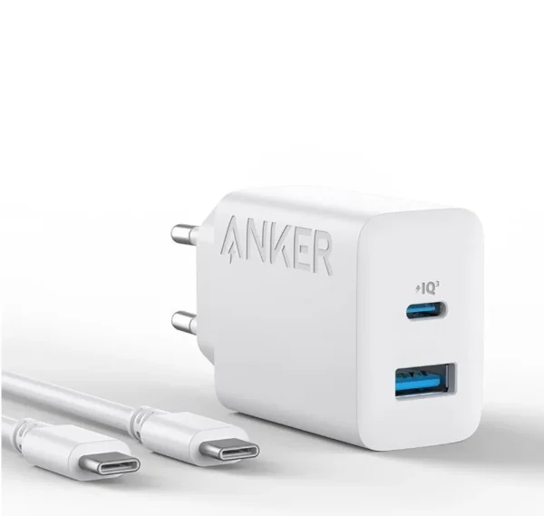 شارژر دیواری 20 وات انکر مدل B2348 به همراه کابل USB-C به طول 1.5 متر Anker 20w