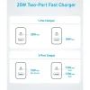 شارژر دیواری 20 وات انکر مدل B2348 به همراه کابل USB-C به طول 1.5 متر Anker 20w
