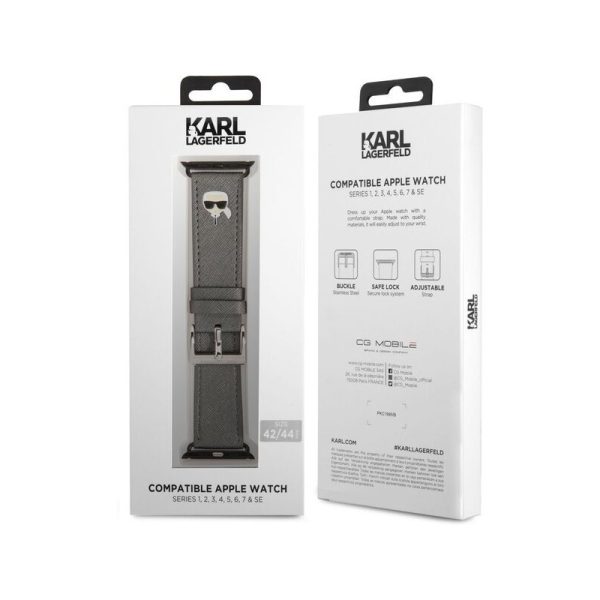 بند اپل واچ سایز 42/44/45/46/49 اورجینال - اصلی کارل لاگرفلد Karl Lagerfeld Apple watch band Original