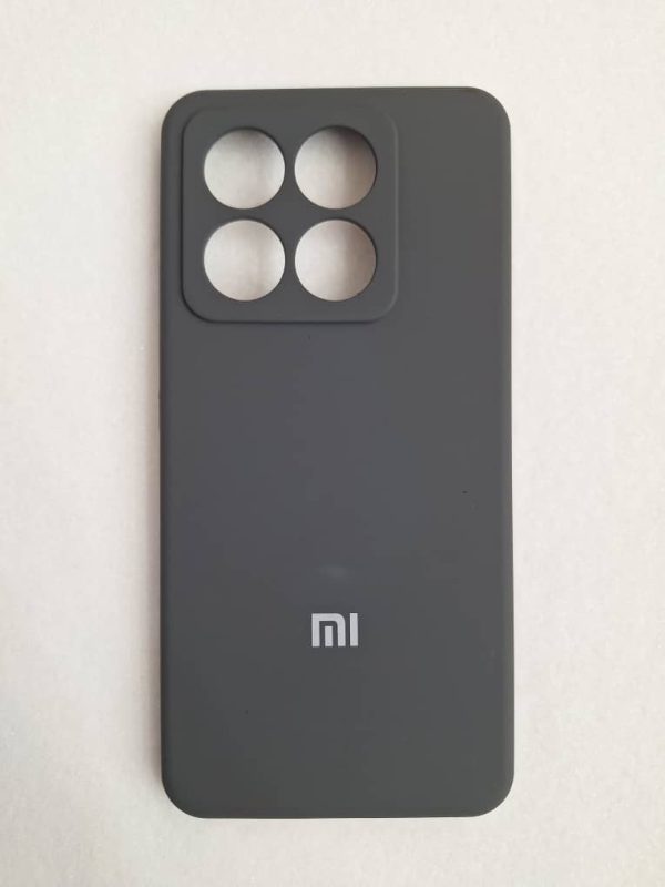 کاور گوشی موبایل شیائومی 14T می 14تی Xiaomi-14T- سیلیکونی Silicone Case رنگ خاکستری