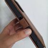 کاور گوشی موبایل شیائومی ردمی Note 14 5G نوت 14 5جی Redmi-Note14-5G کیفی کلاسوری طرح چرمی رنگ قهوه ای