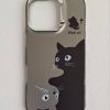 کاور گربه‌های دوقلو Twins Cats مناسب برای گوشی موبایل آیفون 16 پرو iPhone16Pro-
