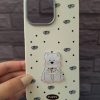 کاور سگ پاپیونی Ribbon Puppy ژله ای طرح برجسته مناسب برای گوشی موبایل آیفون 16 نرمال iPhone16-