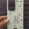 کاور سگ پاپیونی Ribbon Puppy ژله ای طرح برجسته مناسب برای گوشی موبایل آیفون 16 نرمال iPhone16-