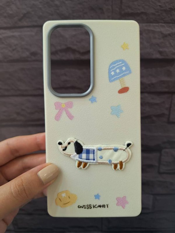 کاور سگ بانمک Cute Dog ژله ای طرح برجسته مناسب برای گوشی موبایل سامسونگ اس 25 اولترا Samsung-S25Ultra