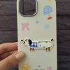 کاور سگ بانمک Cute Dog ژله ای طرح برجسته مناسب برای گوشی موبایل سامسونگ اس 25 اولترا Samsung-S25Ultra