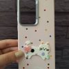 کاور گربه پاپیونی Ribbon Cat ژله ای طرح برجسته مناسب برای گوشی موبایل سامسونگ اس 25 اولترا Samsung-S25Ultra