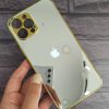 کاور آینه ای دور طلایی Gold Line Mirror مناسب برای گوشی موبایل آیفون 12 پرومکس iPhone12Promax