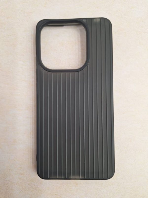 کاور گوشی موبایل شیائومی ردمی Note 14 4G نوت 14 4جی Redmi-Note14-4G طرح مات کرکره ای مشکی AV Case